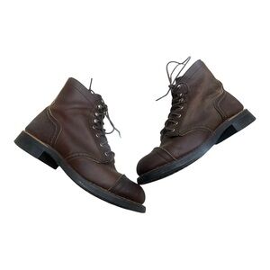 Red Wing Shoes Dark Brown Leather Boots